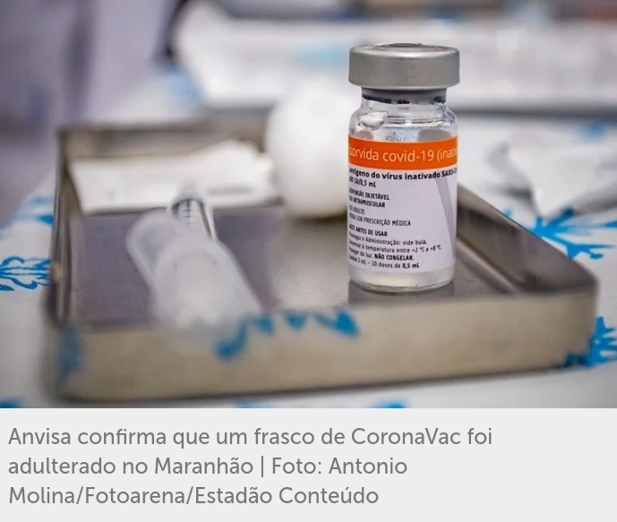 Anvisa alerta sobre adulteração de frascos de vacina após caso no Maranhão