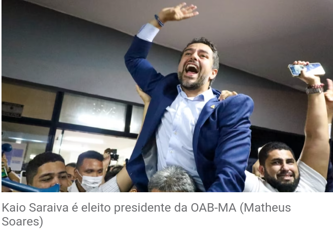 Kaio Saraiva é eleito presidente da OAB-MA