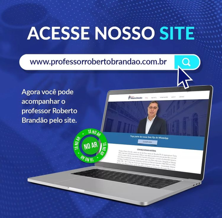 Professor Roberto Brandão lança site para comunicação com o público