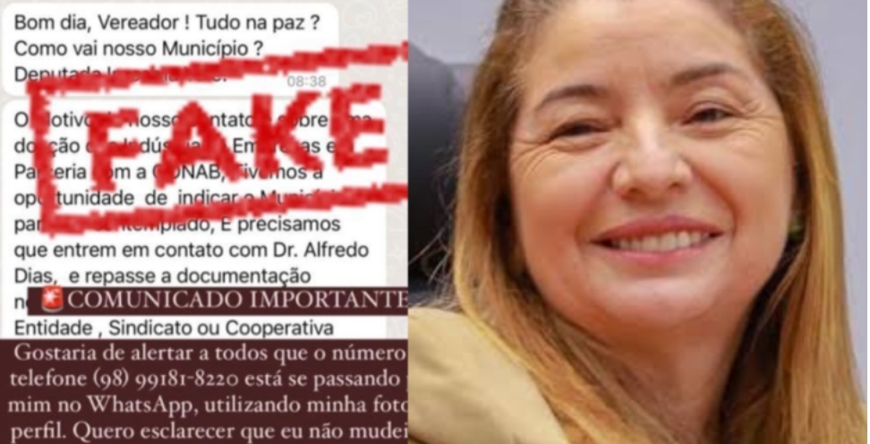 Deputada estadual Iracema Vale é vítima mais uma vez de golpe: “estão se passando por mim”