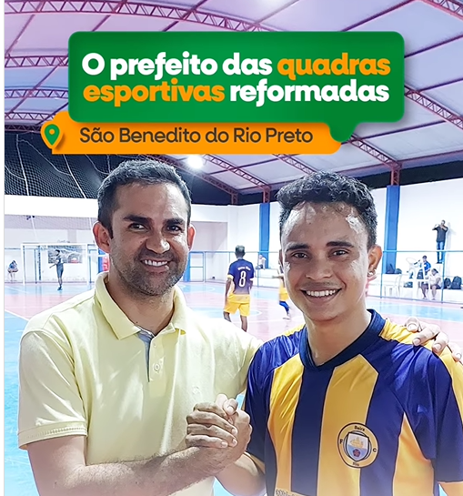 É TRABALHANDO… – Gestão do prefeito Wallas Rocha reconstrói e entrega nova quadra esportiva aos moradores de São Benedito do Rio Preto (MA)