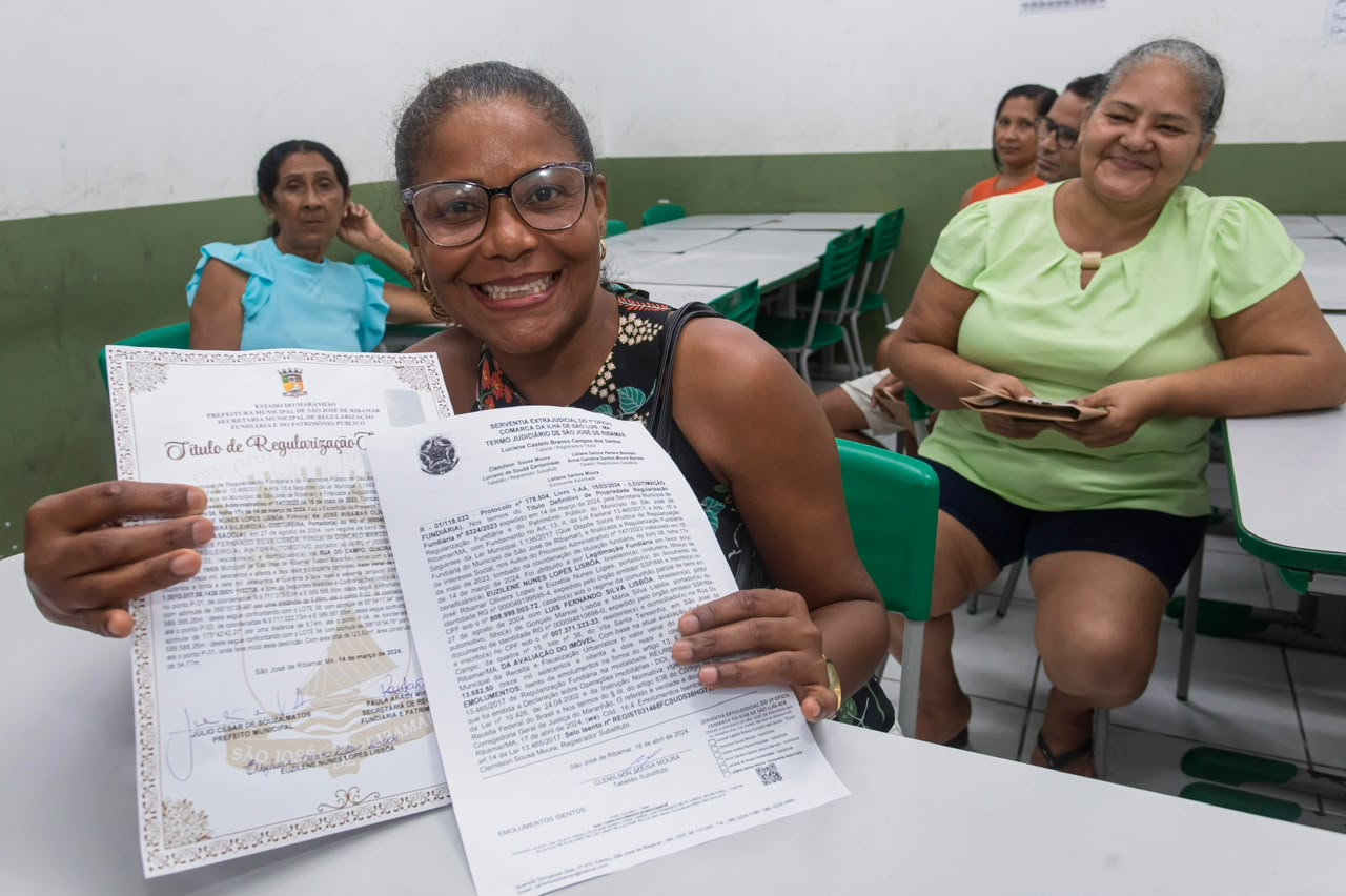 Programa Agora é Meu garante títulos de regularização fundiária para famílias do Novo Horizonte em São José de Ribamar